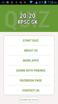 RPSC GK android App screenshot 1